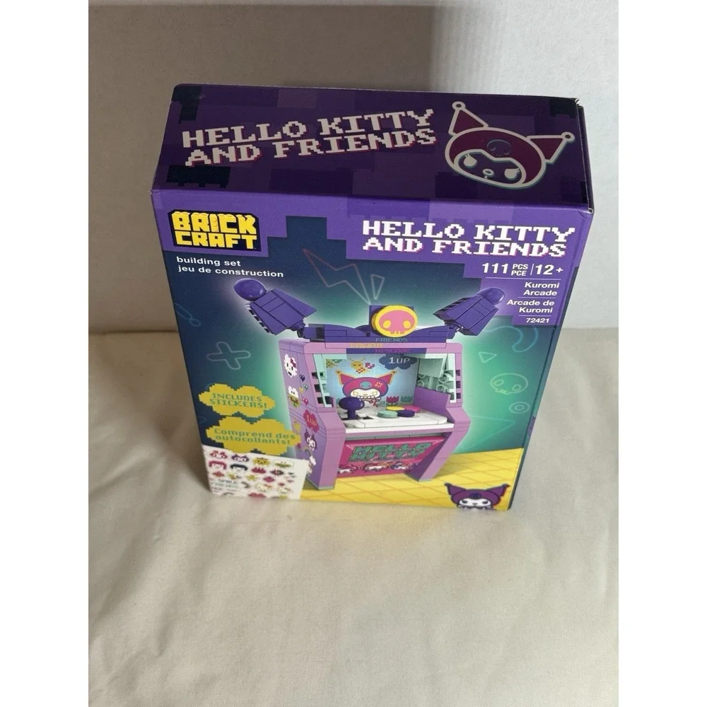 BrickCraft Hello Kitty Kuromi‎ Arcade 72421 111pc Building Set 12+ w Stickers